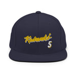 Kaimuki Vice Yellow, White, & Navy Snapback Hat