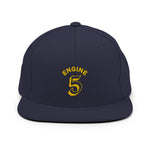 Engine 5 Yellow & Navy Snapback Hat