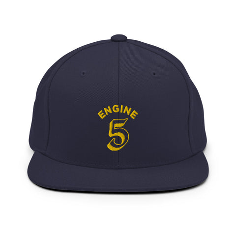 Engine 5 Yellow & Navy Snapback Hat