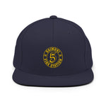 #5 Yellow & Navy Snapback Hat