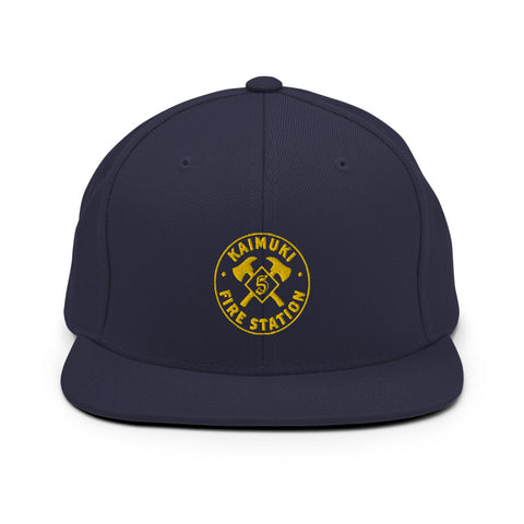 Axed Yellow & Navy Snapback Hat